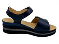 melluso 019185q navy sandalo donna pelle