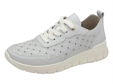 grunland sc6186 bianco sneakers pelle  donna