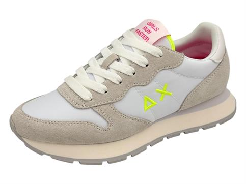sun68 z36201 bianco sneaker tessuto  donna
