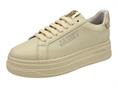 janet j564 beige sneakers pelle platform donna