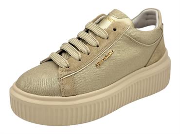 janet j573 beige sneakers pelle cordura donna