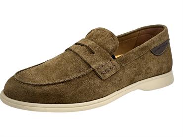 ambitious 13437 tabacco mocassino camoscio