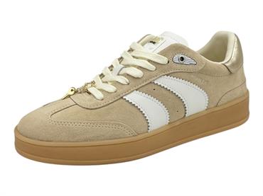crime london 29305 beige sneakers camoscio donna