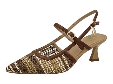 gold&gold gp980 marrone slingback  donna