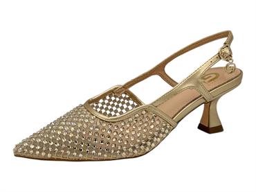 gold&gold gd397 oro slingback intrecciato donna