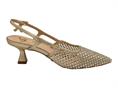 gold&gold gd397 oro slingback intrecciato donna