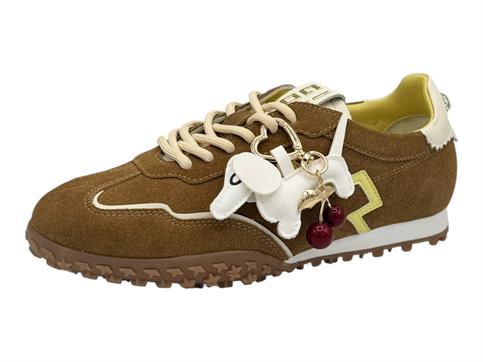 gio+ cielo 07 marrone sneakers pelle  donna