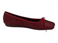 clarks freckle rosso ballerina pelle donna