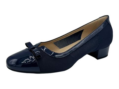 donna soft 7272 blu decolte pelle tessuto donna