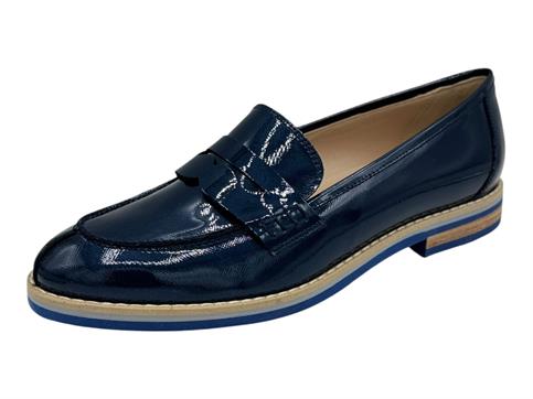 donna soft 6696 blu mocassino pelle donna