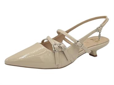 gold&gold go18 beige slingback donna lucida cintini