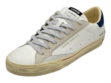 crime london 19055 bianco sneakers pelle  uomo