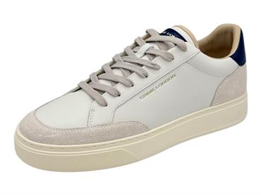 crime london 17673 bianco sneakers pelle  uomo