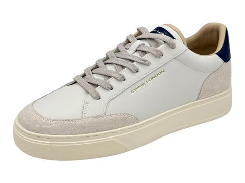 crime london 17673 bianco sneakers pelle  uomo