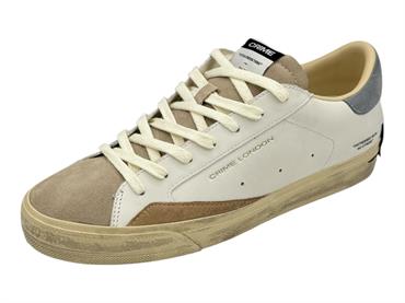 crime london 19050 bianco sneakers pelle uomo