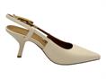 janet j641 beige slingback pelle donna tacco medio