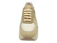 janet j591 crema sneakers pelle platform donna