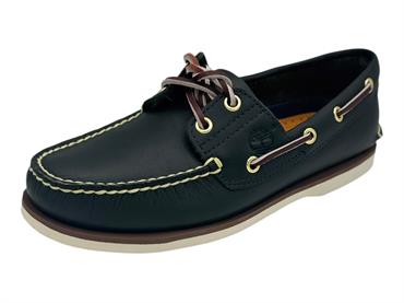 timberland tb174035 blu modello barca pelle  uomo