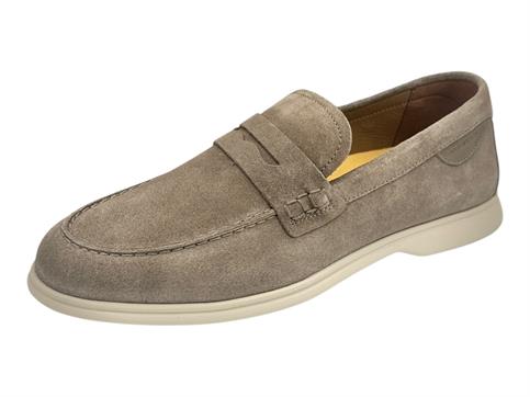 ambitious 13437 taupe mocassino camoscio uomo