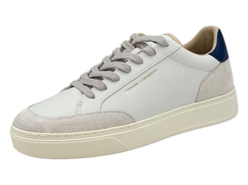 crime london 17673 bianco sneakers pelle  uomo