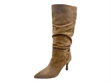 ranye r/sole beige stivale camoscio donna tacco 7