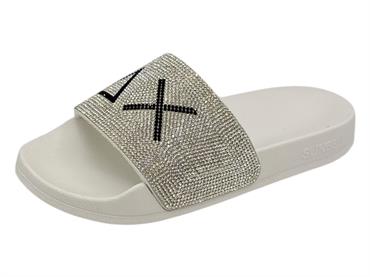 sun68 x36211 bianco ciabatta  donna