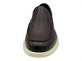 melluso u55384 marrone mocassino  uomo pelle gomma