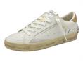 crime london 14101 bianco sneakers pelle  uomo