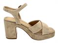 janet j650 beige sandalo camoscio donna platform