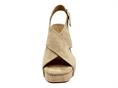janet j653 beige sandalo donna camoscio platform