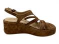 janet j833 cognac sandalo camoscio donna zeppa