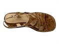 janet j833 cognac sandalo camoscio donna zeppa
