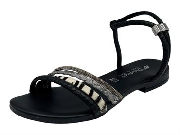 18+ 9019 nero sandalo pelle donna tacco 2 cm