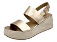 janet j834 platino sandalo pelle  donna zeppa 7 cm