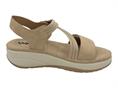 melluso 094103 beige sandalo ecopelle donna pelle