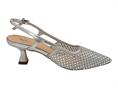 gold&gold gd397 argento slingback strass donna