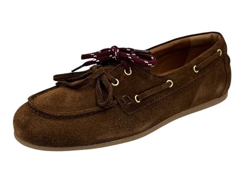 ranye br2625 testa di moro mocassino camoscio  donna