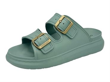 grunland ci1906 salvia ciabatta gomma platform donna