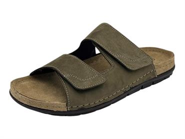 grunland ce0481 oliva ciabatta plantare pelle donna