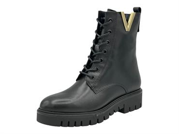 francesco brunelli bs4727 nero anfibio  donna pelle