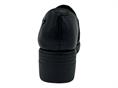 melluso k55283 nero mocassino pelle  donna zeppa