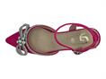 GOLD&GOLD GD568 FUXIA slingback in  raso
