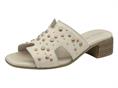 melluso k56076 latte ciabatta donna pelle tacco