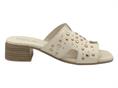 melluso k56076 latte ciabatta donna pelle tacco