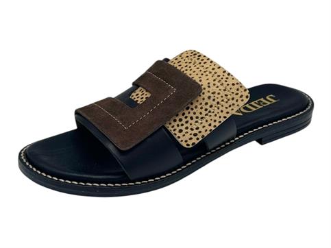 jeida j54 nero ciabatta  donna pelle