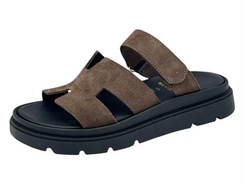 18+ 8815 t.moro ciabatta donna fondo cararmato