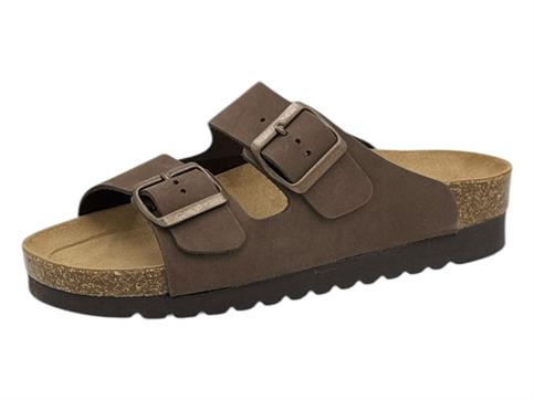 grunland cb2569 tmoro ciabatta donna doppia fascia