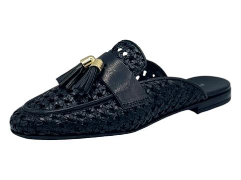 frau 95T nero sabot donna pelle intrecciato