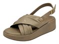 janet j660 beige sandalo pelle zeppa donna