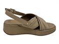 janet j660 beige sandalo pelle zeppa donna